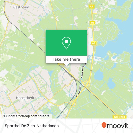 Sporthal De Zien map