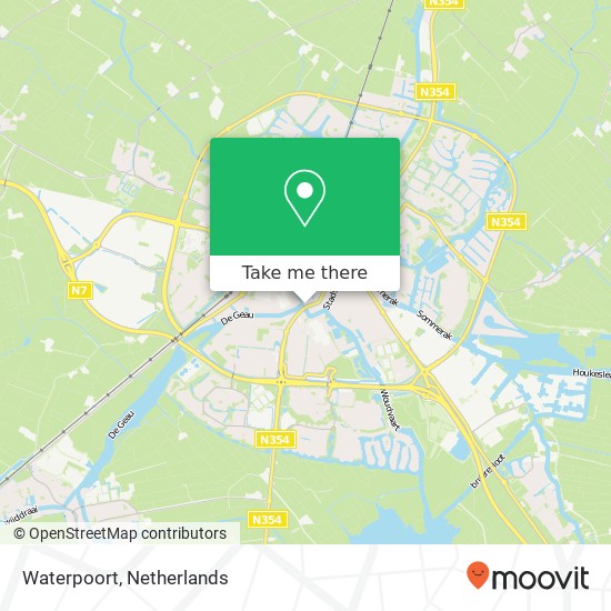 Waterpoort map