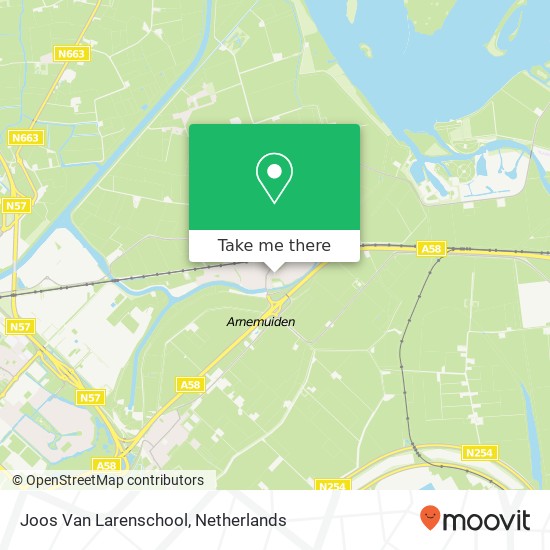 Joos Van Larenschool map