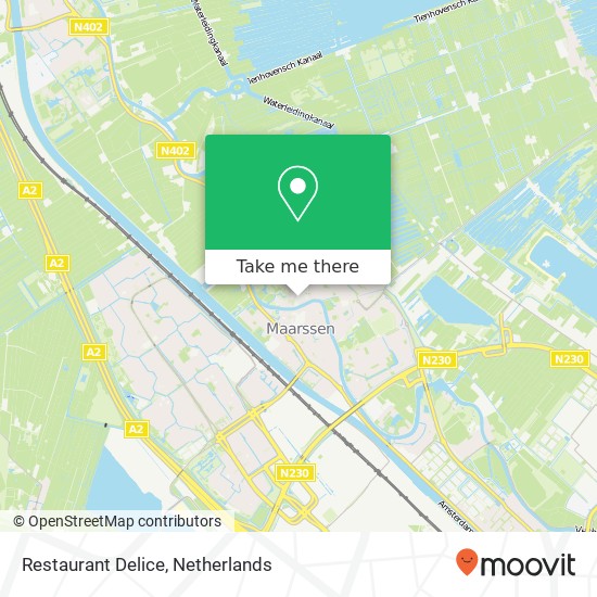 Restaurant Delice map