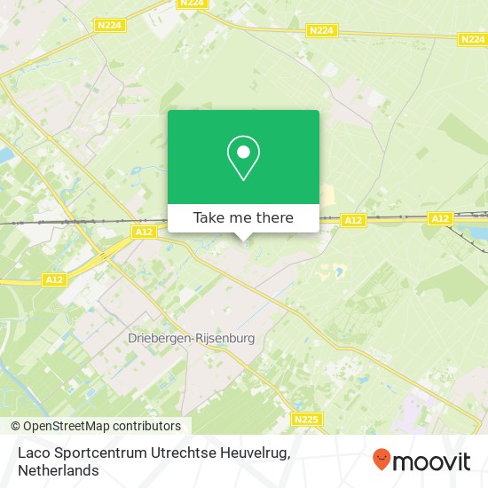 Laco Sportcentrum Utrechtse Heuvelrug Karte