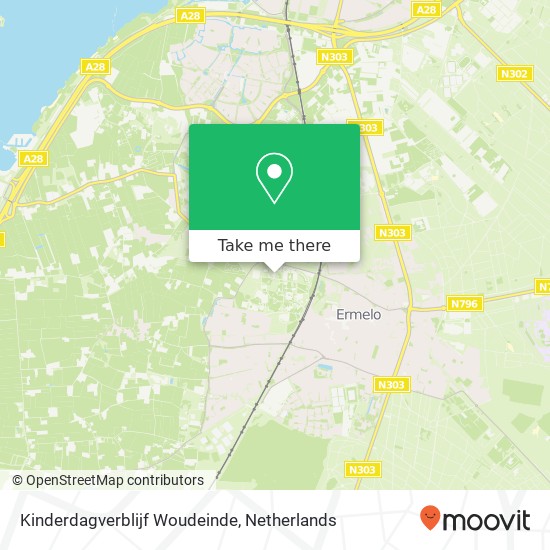 Kinderdagverblijf Woudeinde map