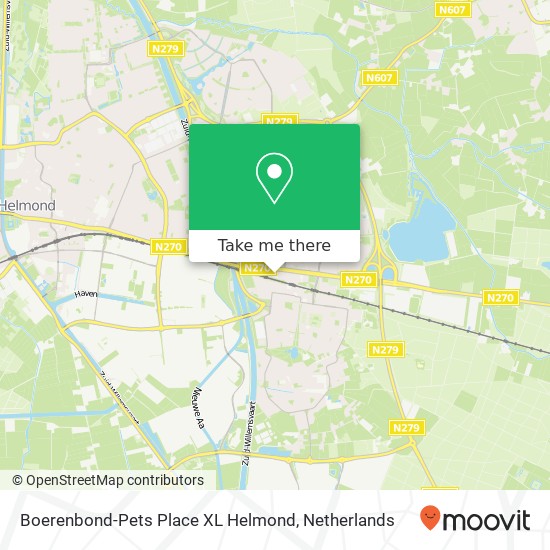 Boerenbond-Pets Place XL Helmond map