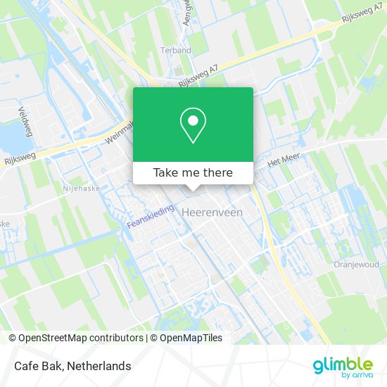 Cafe Bak map
