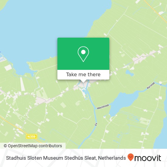 Stadhuis Sloten Museum Stedhûs Sleat Karte