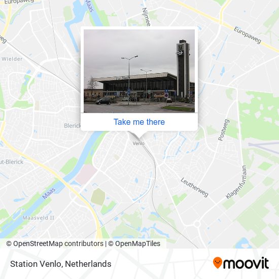 Station Venlo map