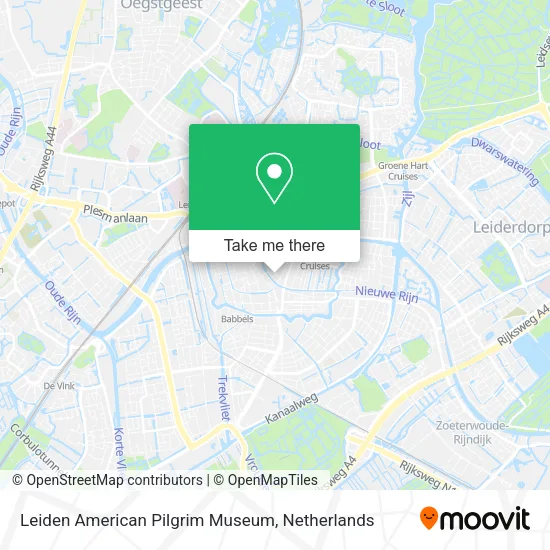Leiden American Pilgrim Museum map