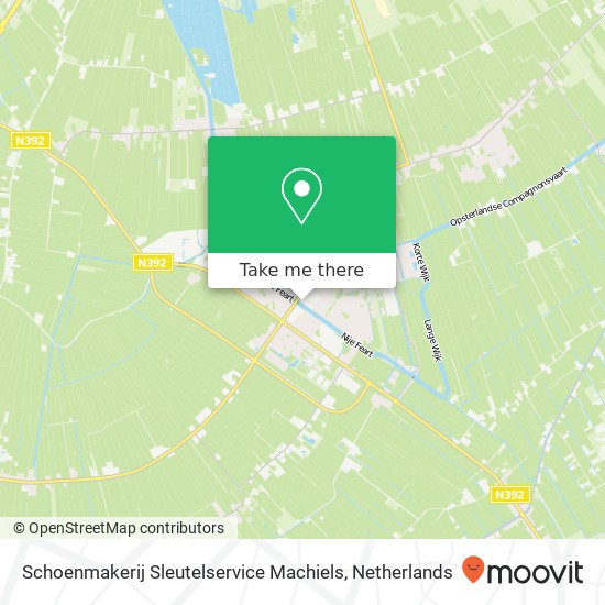 Schoenmakerij Sleutelservice Machiels Karte