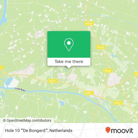 Hole 10 ""De Bongerd"" Karte