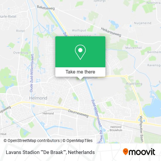 Lavans Stadion ""De Braak"" map