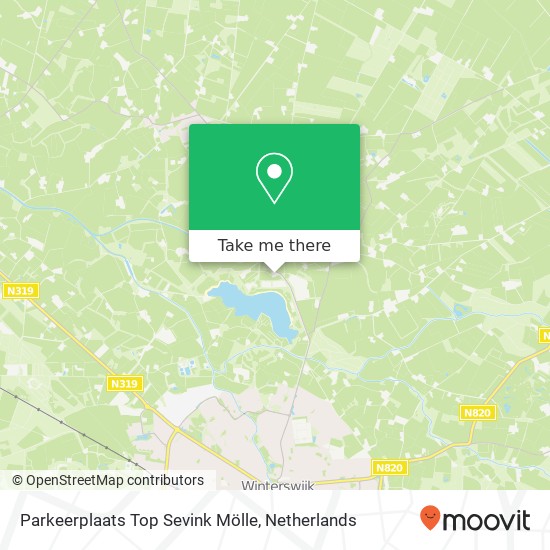 Parkeerplaats Top Sevink Mölle map