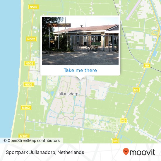 Sportpark Julianadorp map