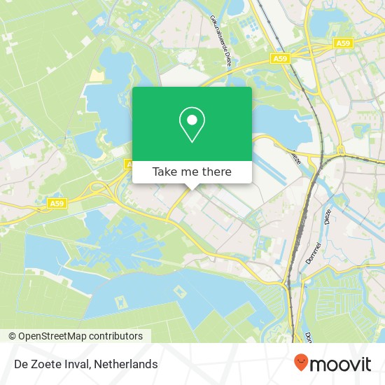 De Zoete Inval map