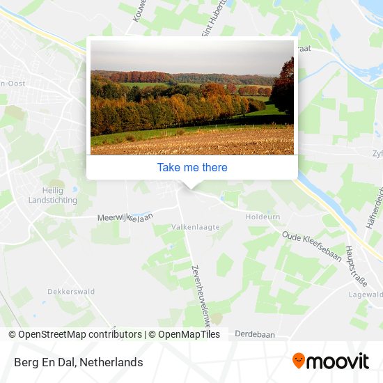 Berg En Dal map