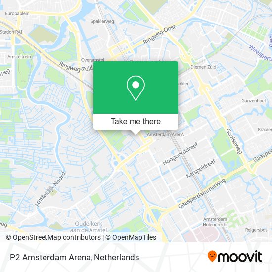 P2 Amsterdam Arena Karte