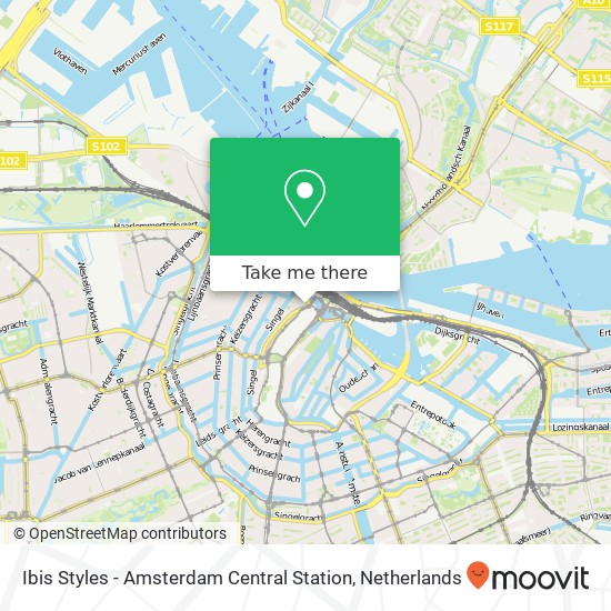 Ibis Styles - Amsterdam Central Station map