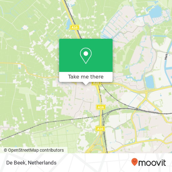 De Beek map