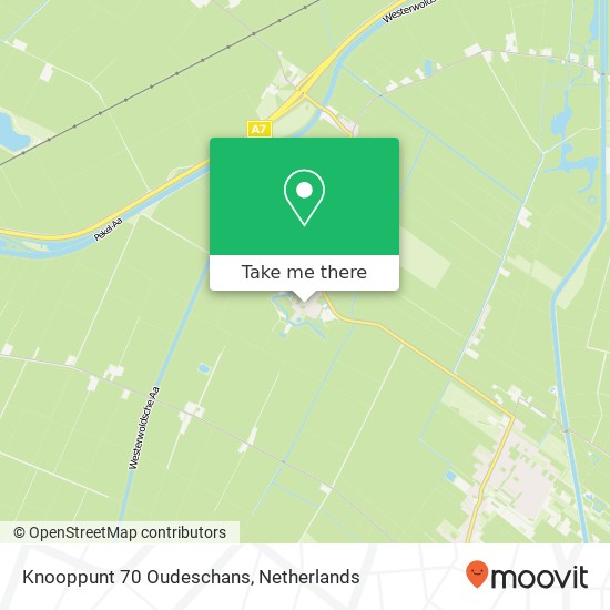 Knooppunt 70 Oudeschans map