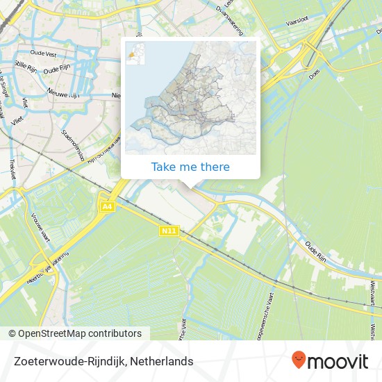 Zoeterwoude-Rijndijk map