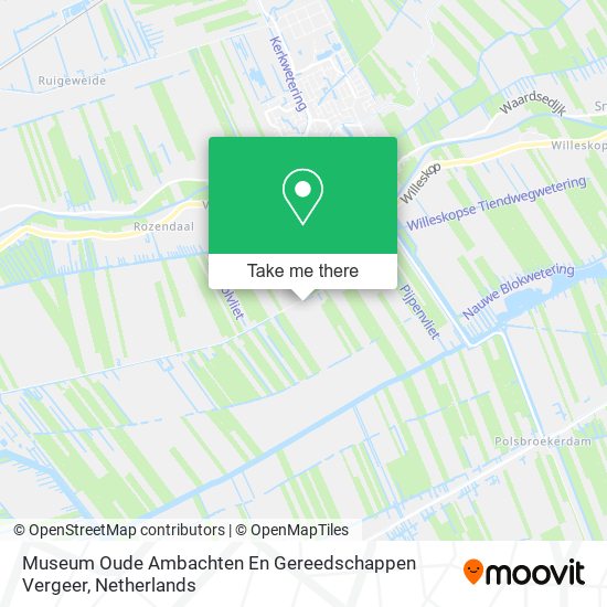 Museum Oude Ambachten En Gereedschappen Vergeer map