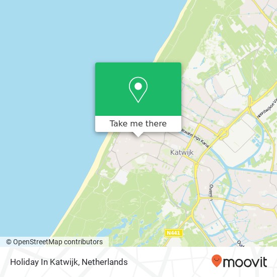 Holiday In Katwijk map