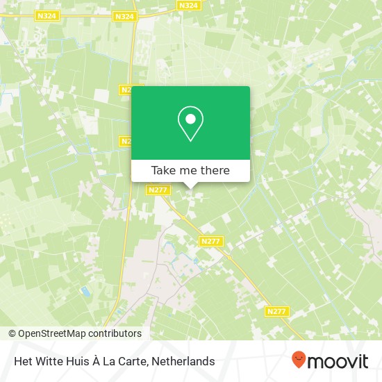 Het Witte Huis À La Carte map