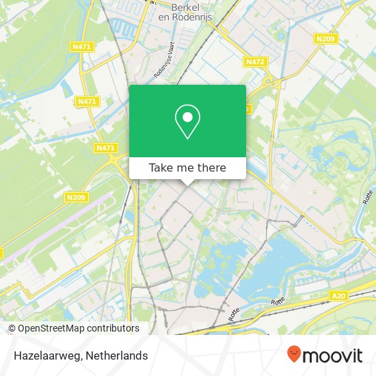Hazelaarweg map