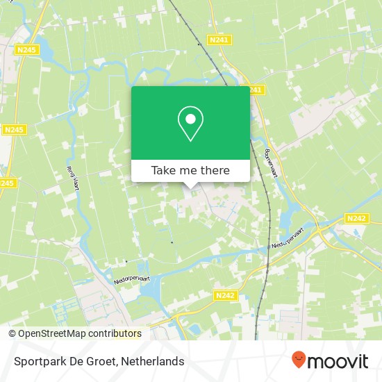 Sportpark De Groet Karte