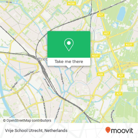 Vrije School Utrecht map