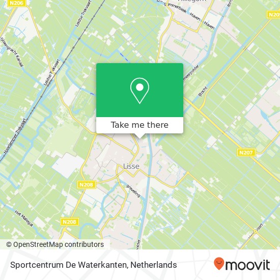 Sportcentrum De Waterkanten map