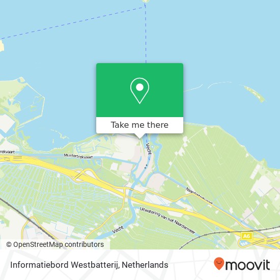 Informatiebord Westbatterij map