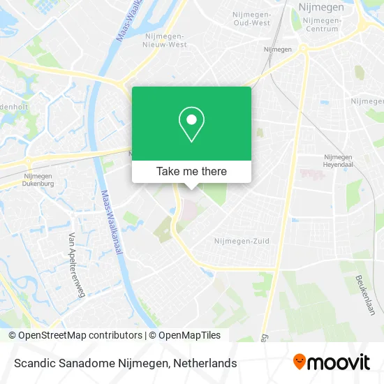 Scandic Sanadome Nijmegen map