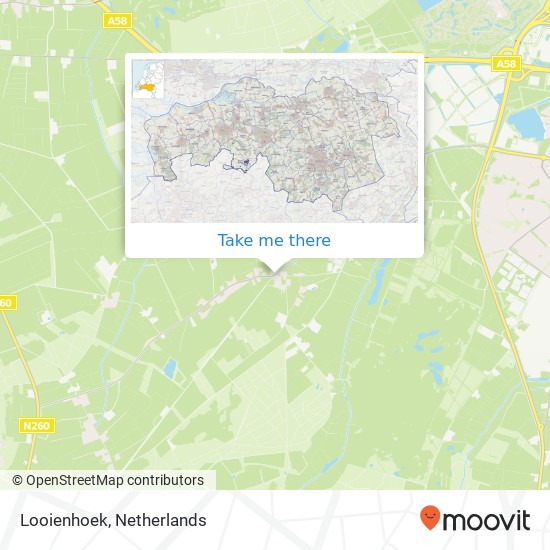 Looienhoek map