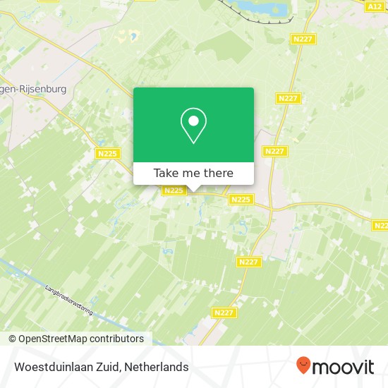 Woestduinlaan Zuid map