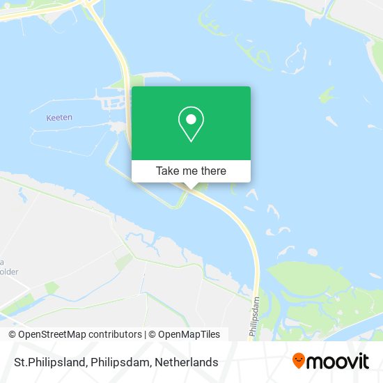 St.Philipsland, Philipsdam map