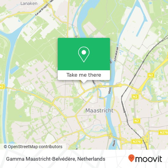 Gamma Maastricht-Belvédère map