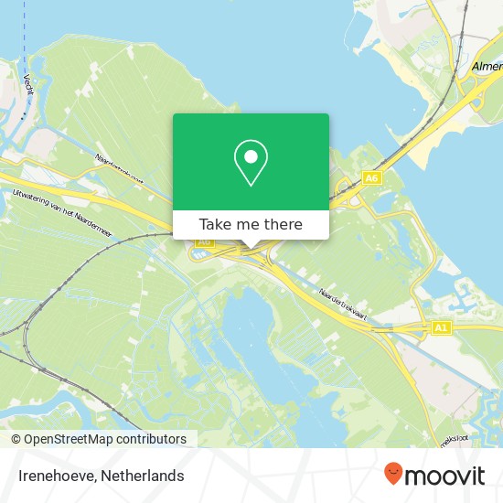 Irenehoeve map