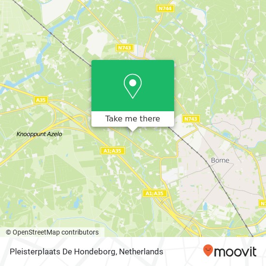 Pleisterplaats De Hondeborg map