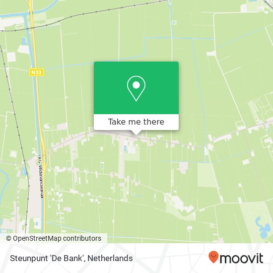 Steunpunt 'De Bank' map