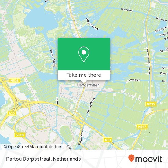 Partou Dorpsstraat map