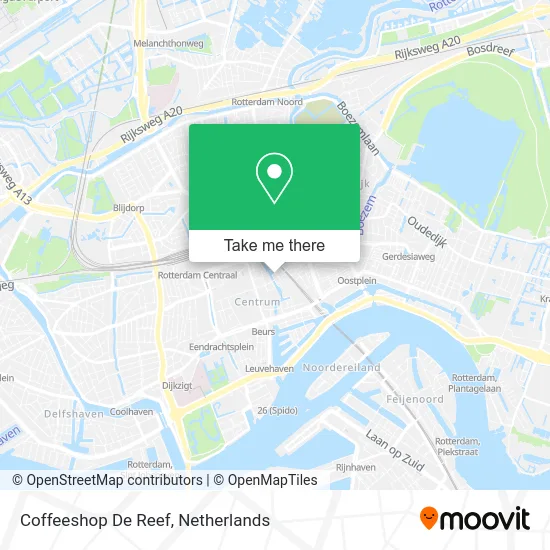 Coffeeshop De Reef map