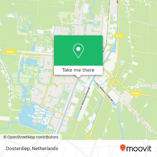 Oosterdiep map