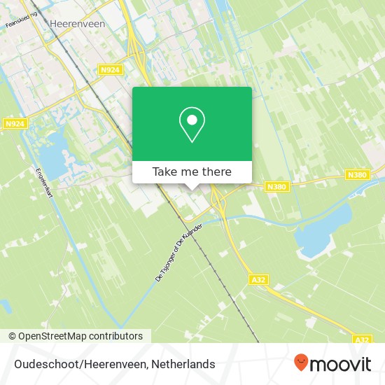 Oudeschoot/Heerenveen Karte