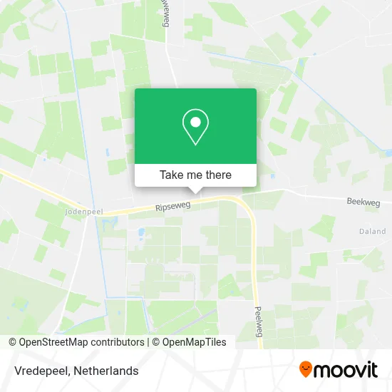 Vredepeel map