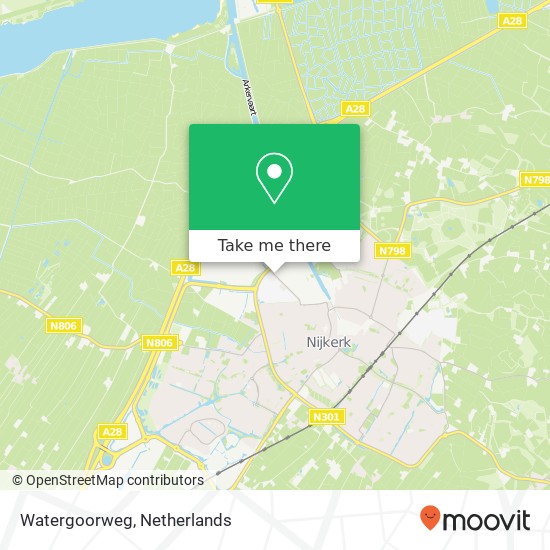 Watergoorweg map