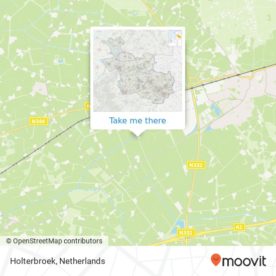 Holterbroek map