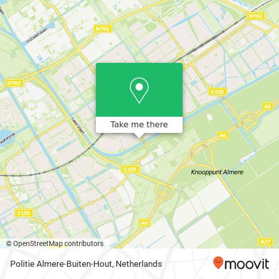 Politie Almere-Buiten-Hout Karte