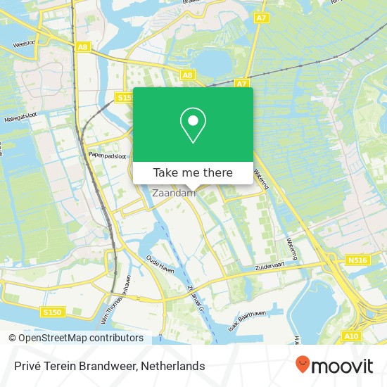 Privé Terein Brandweer map