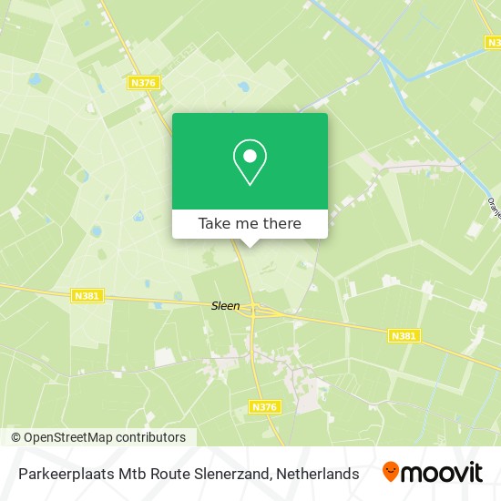 Parkeerplaats Mtb Route Slenerzand map