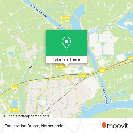 Tankstation Druten map